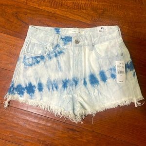 PACSUN High Rise Festival Jean Shorts size 25 in Sunburst